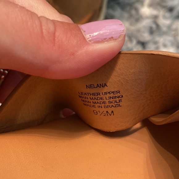 ALEX MARIE Women’s Tan Wedges with Ankle Strap Size 9.5 - Picture 8 of 10